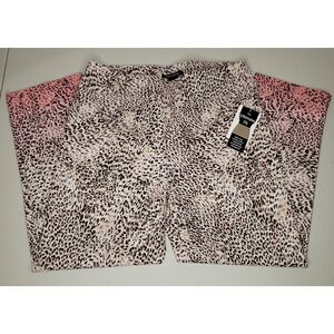 Women's Zac & Rachel Ultimate Fit Leopard Print Cropped Pink Ombre Pants